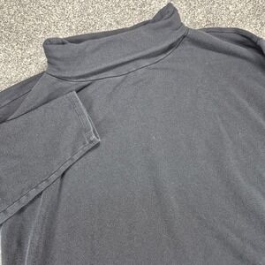 Eileen Fisher Turtleneck Pullover Women's Large Black Oversized Made in USA